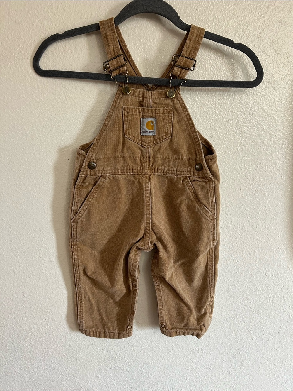 Vintage Carhartt Brown Overalls Baby Size 24M